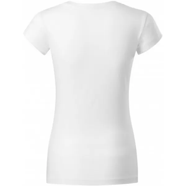  Damen-T-Shirt MALFINI FIT V-NECK 162 WEIß 