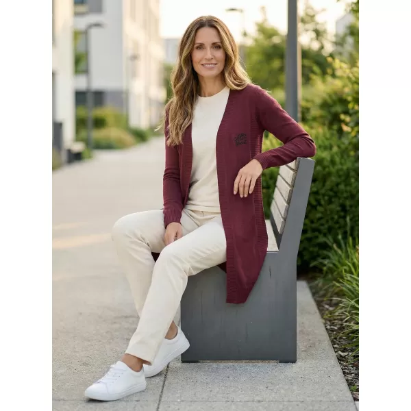  Strickjacke für Damen ALTISPORT WEINA LPLS090 BURGUND 