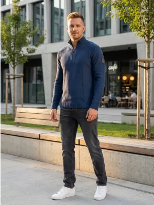 Herrenpullover ALTISPORT BASEK MPLS094 DUNKELBLAU