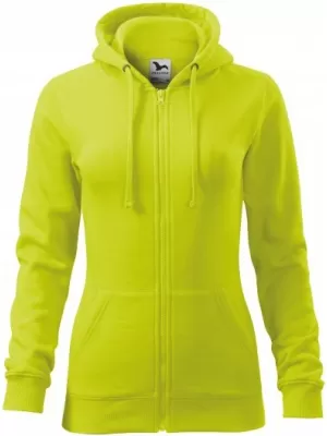 Damen-Sweatshirt MALFINI TRENDY ZIPPER 411 KALK
