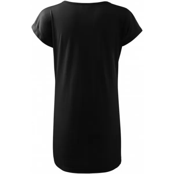  Langes T-Shirt für Damen MALFINI LOVE 123 SCHWARZ 