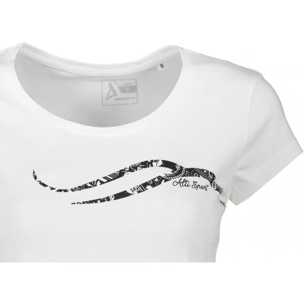  Dámské triko ALTISPORT CARRYOVER ALW001F61 BÍLÁ 