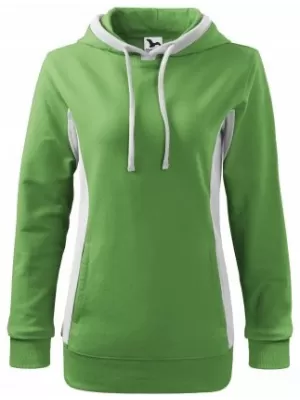 Damen-Sweatshirt MALFINI KANGAROO 408 GRASGRÜN