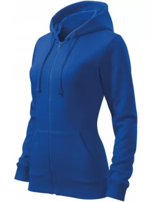 Damen-Sweatshirt MALFINI TRENDY ZIPPER 411 KÖNIGSBLAU