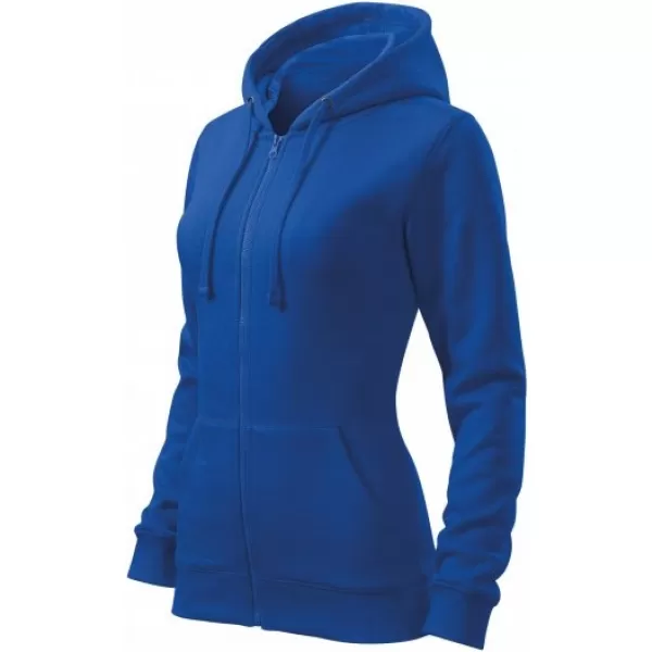  Damen-Sweatshirt MALFINI TRENDY ZIPPER 411 KÖNIGSBLAU 
