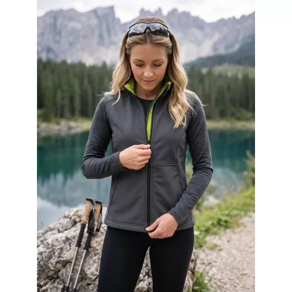  Softshellweste für Damen MALFINI VISION 516 STAHLGRAU 