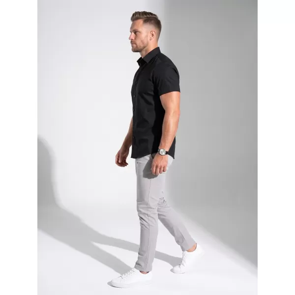  Herrenhemd mit kurzen Ärmeln MALFINI PREMIUM FLASH 260 SCHWARZ 