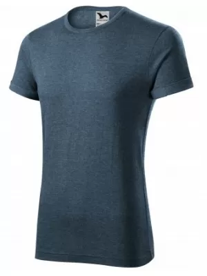 Herren-T-Shirt MALFINI FUSION 163 DUNKLE DENIM-HIGHLIGHTS