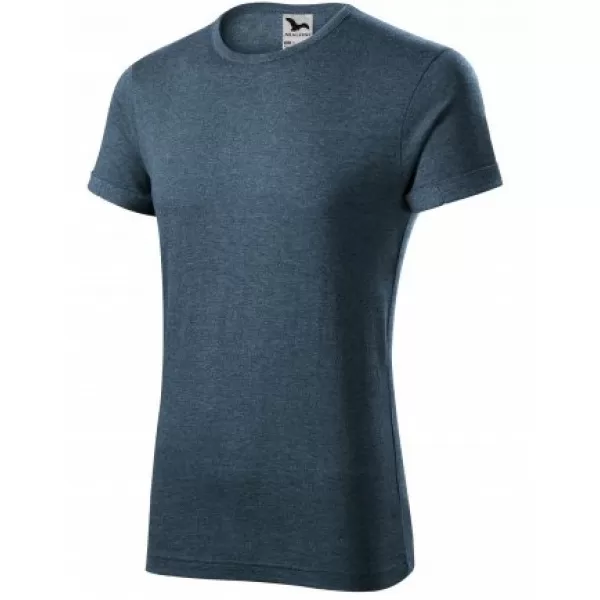  Herren-T-Shirt MALFINI FUSION 163 DUNKLE DENIM-HIGHLIGHTS 