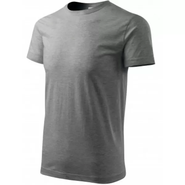  Herren-T-Shirt MALFINI BASIC 129 DUNKELGRAUE HIGHLIGHTS 