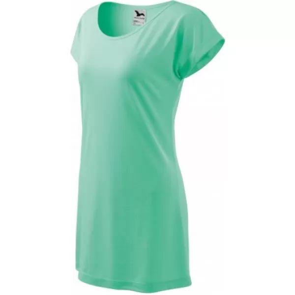  Langes T-Shirt für Damen MALFINI LOVE 123 MINZE 