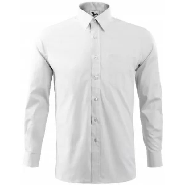 Herren-Langarmshirt MALFINI STYLE LS 209 WEIß 