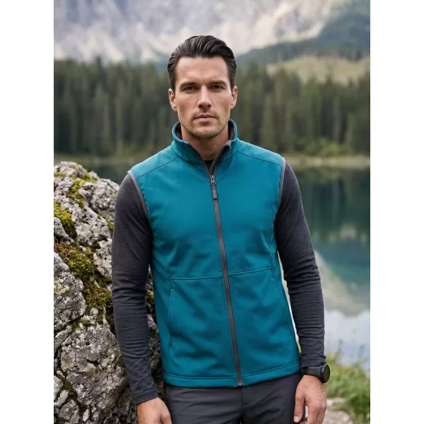  Herren-Softshellweste MALFINI VISION 517 DUNKLES TÜRKIS 