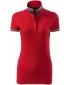 Damen-T-Shirt mit Kragen MALFINI PREMIUM COLLAR UP 257 ROTE FORMEL