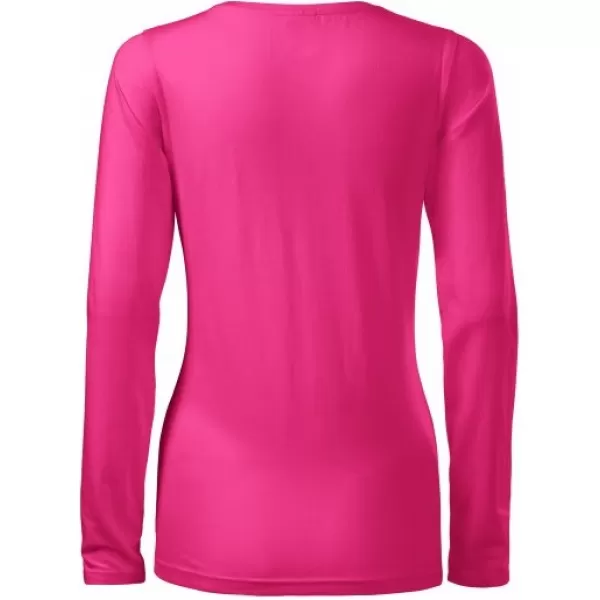  Damen-T-Shirt mit langen Ärmeln MALFINI SLIM 139 MAGENTA 