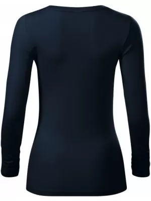 Damen-T-Shirt mit langen Ärmeln MALFINI PREMIUM BRAVE 156 MARINEBLAU