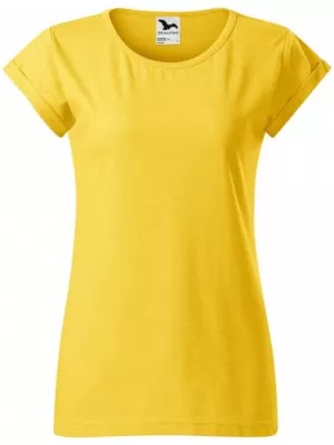 Damen-T-Shirt MALFINI FUSION 164 GELBE MARKIERUNG