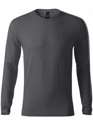 Herren-T-Shirt mit langen Ärmeln MALFINI PREMIUM BRAVE 155 HELLES ANTHRAZIT