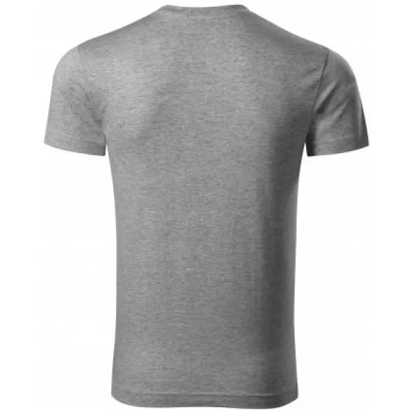  Herren-T-Shirt MALFINI SLIM FIT V-NECK 146 DUNKELGRAUE HIGHLIGHTS 