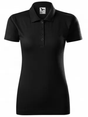 Damen-T-Shirt mit Kragen MALFINI SINGLE J. 223 SCHWARZ
