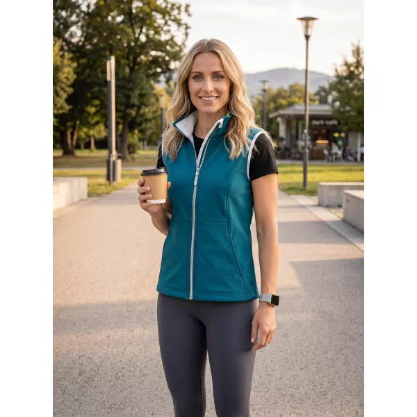  Softshellweste für Damen MALFINI VISION 516 DUNKLES TÜRKIS 