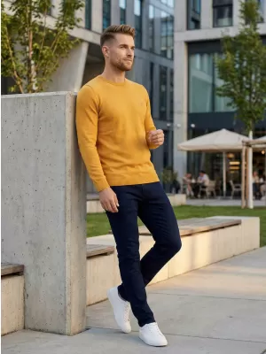 Herrenpullover ALTISPORT KAMIQ MPLS096 GELB