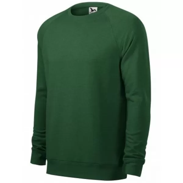  Herren-Sweatshirt MALFINI MERGER 415 FLASCHENGRÜNE HIGHLIGHTS 