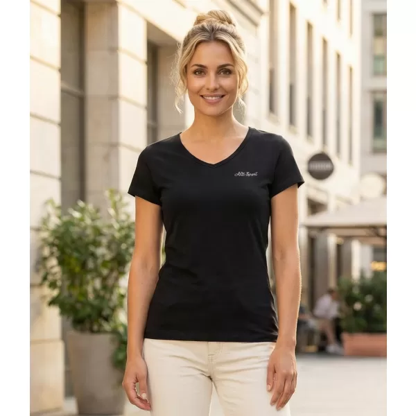  Damen-T-Shirt ALTISPORT LUKENA LTSS701 SCHWARZ 