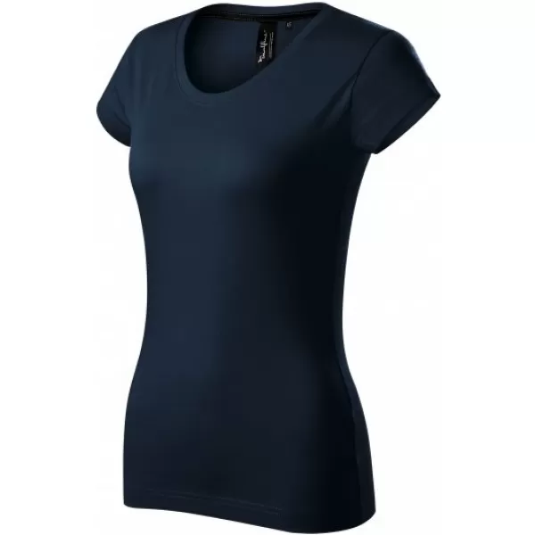  Damen-T-Shirt mit kurzen Ärmeln MALFINI PREMIUM EXCLUSIVE 154 MARINEBLAU 