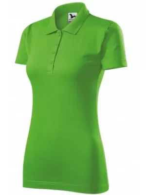 Damen-T-Shirt mit Kragen MALFINI SINGLE J. 223 APFELGRÜN