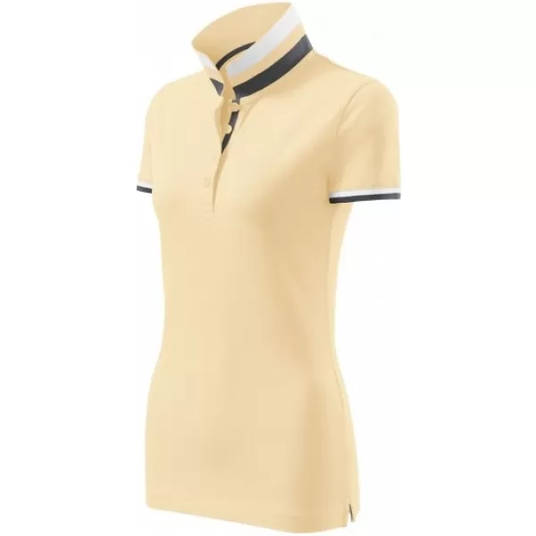  Damen-T-Shirt mit Kragen MALFINI PREMIUM COLLAR UP 257 BOURBON-VANILLE 