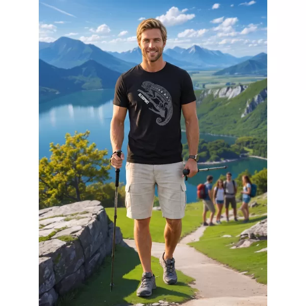  Pánské triko ALTISPORT CARRYOVER ALM017129 ČERNÁ 