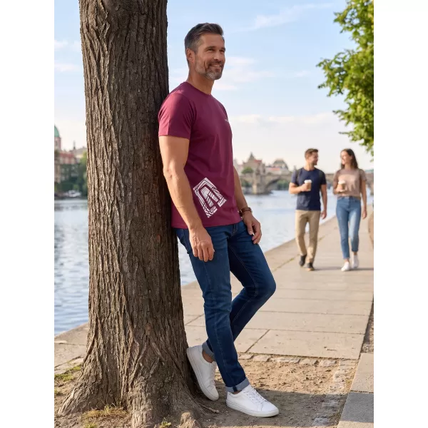  Herren-T-Shirt ALTISPORT ALM013129 FUCHSIE 