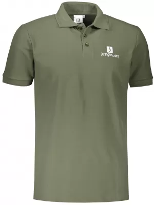 Herren-T-Shirt mit Kragen ALTISPORT ALM008203 KHAKI
