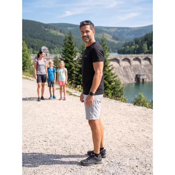  Herren-T-Shirt ALTISPORT ALM013129 SCHWARZ UND ROT 