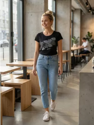 Damen-T-Shirt ALTISPORT ALW005122 SCHWARZ