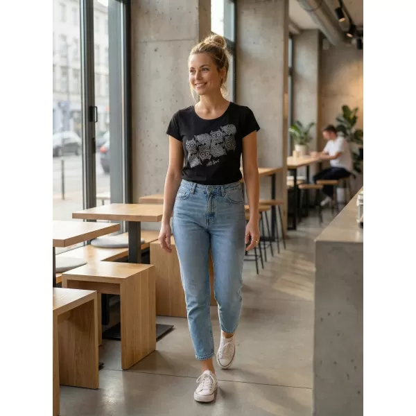  Damen-T-Shirt ALTISPORT ALW005122 SCHWARZ 