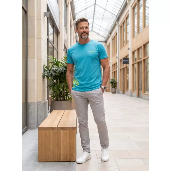 Herren-T-Shirt ALTISPORT ALM013129 TÜRKIS 