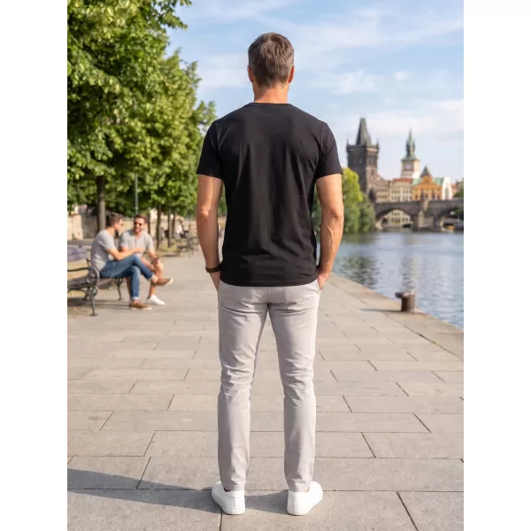  Herren-T-Shirt ALTISPORT ALM013129 SCHWARZ UND WEIß 