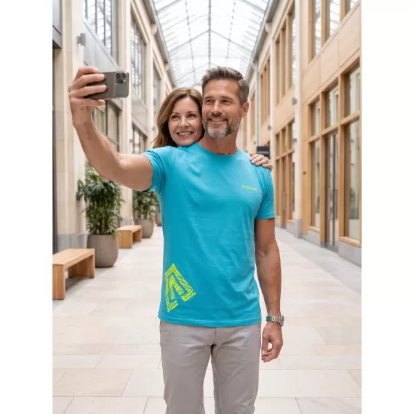  Herren-T-Shirt ALTISPORT ALM013129 TÜRKIS 
