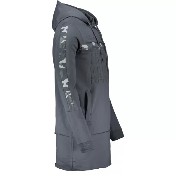  Erweitertes Herren-Sweatshirt KIXMI KENDEL DUNKELGRAU 