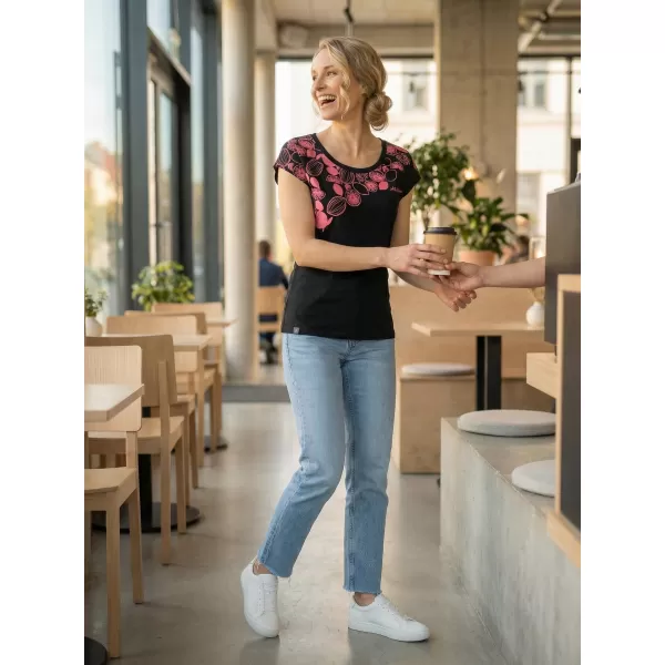  Damen-T-Shirt ALTISPORT GABU SCHWARZ 