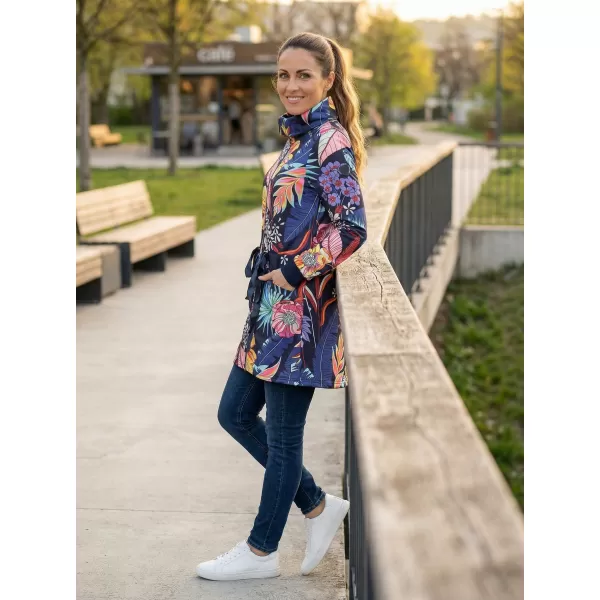  Erweitertes Damen-Sweatshirt KIXMI KORTNEY DUNKELBLAU 