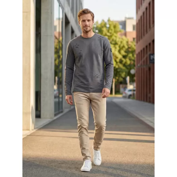  Herren-Sweatshirt KIXMI KARMELO DUNKELGRAU 