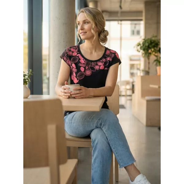  Damen-T-Shirt ALTISPORT GABU SCHWARZ 