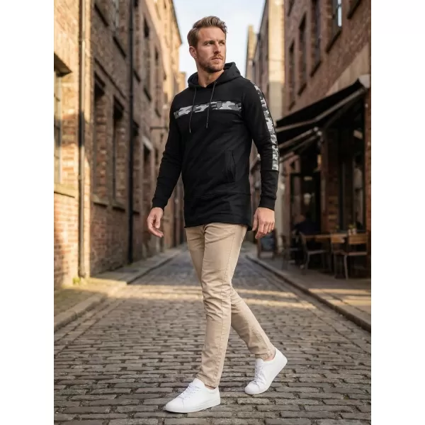  Erweitertes Herren-Sweatshirt KIXMI KENNY SCHWARZ 
