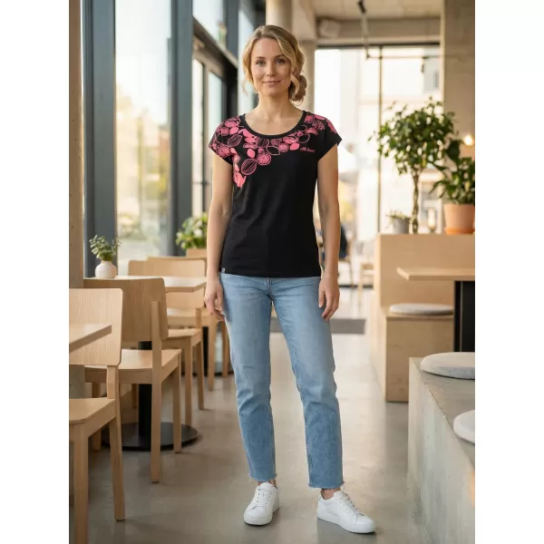  Damen-T-Shirt ALTISPORT GABU SCHWARZ 
