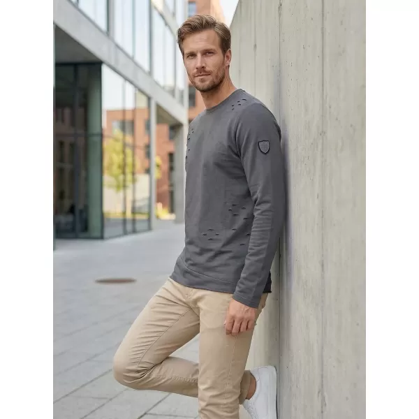  Herren-Sweatshirt KIXMI KARMELO DUNKELGRAU 