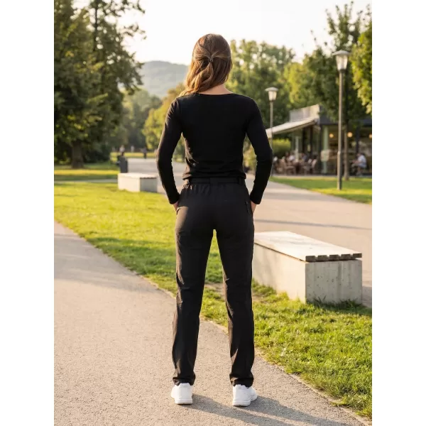  Dámské triko s dlouhým rukávem ALTISPORT CARRYOVER ALW001169 ČERNOBÍLÁ 