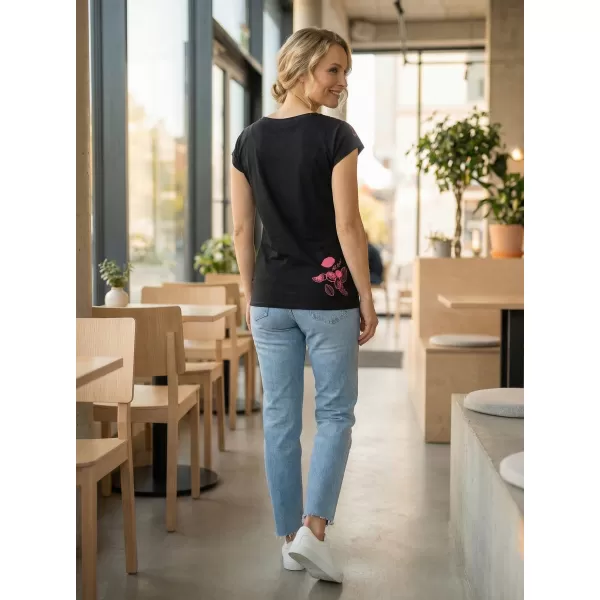  Damen-T-Shirt ALTISPORT GABU SCHWARZ 